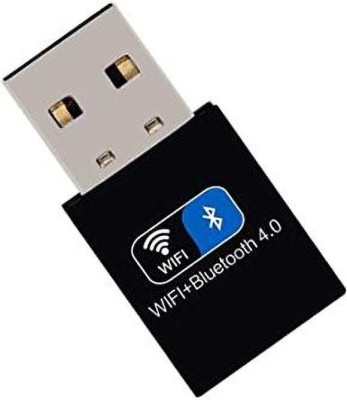 EvoTron 2 in 1 USB WiFi/Bluetooth 4.2 Adapter, USB Adapter(Black)