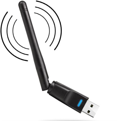BALRAMA USB Wifi Adapter Dongle Ralink RT5370 Wi-Fi Antenna for PC LAPTOP TV Set Top Box Network Interface Card(Black)