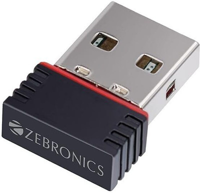 ZEBRONICS ZEB USB150WIFI USB Adapter(Black)
