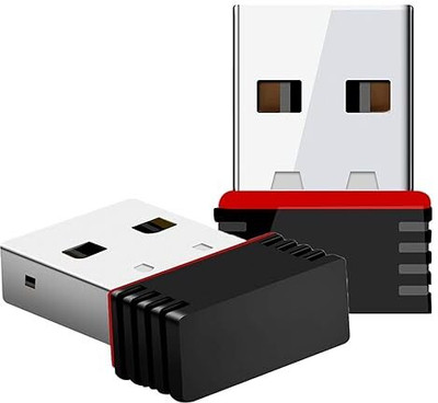 WEFLY 300Mbps USB WiFi Adapter Wireless LAN Network Card Adapter WiFi Dongle USB Adapter(Black)