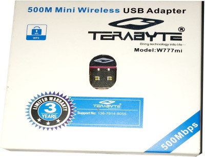 TERABYTE 950Mbps Mini WiFi Dongle Receiver USB Adapter Wifi Wireless Lan Card 802.11n/G/B USB Adapter(Black)