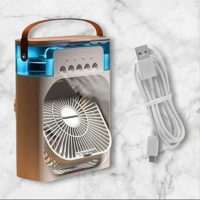 KRITAM Portable Air Conditioner Fan Personal Cooler Desk Fan for Shop, Office, Kitchen Air Conditioners Small AC Quiet Personal Air Cooler Powered Mini Desktop USB Air Cooler(White) KRITAM Portable Air Conditioner Fan Personal Cooler Desk Fan for Shop, Office, Kitchen Air Conditioners Small AC Quiet Personal Air Cooler Powered Mini Desktop USB Air Cooler(White)