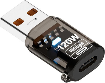 Tobo USB to Type-C Adapter Type-c Devices, Computers, Laptop, Usb Devices 10Gbps Data Transfer Speed, High-Speed Charging TD-1442CC USB Charger(Black)