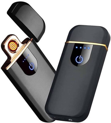 Kopila Mini Usb Rechargeable touch sensor windproof flameless Cigarette Lighter(Black)