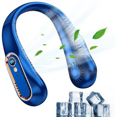 LACCO Folding Rechargeable Fan Powerful LED Light And Multifunction Foldable Angle Multifunction Foldable Angle With USB Charging And AC Charging Port USB Fan, USB Air Cooler(Neck-Blue) LACCO Folding Rechargeable Fan Powerful LED Light And Multifunction Foldable Angle Multifunction Foldable Angle With USB Charging And AC Charging Port USB Fan, USB Air Cooler(Neck-Blue)