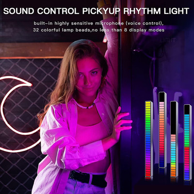 Xydrozen Voice Activated LED Rythem Pickup Light Smart Sensor Light
