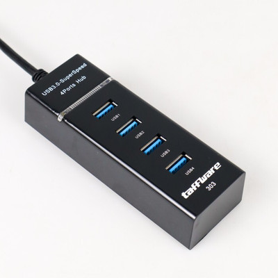 4uonly USB Hub with Hi-Speed Data Transfer LED Indication Cable jko1 usb hub 4-Port USB Hub 3.0 High Speed Indication Cable bnm17 USB Hub(Black)