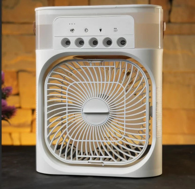 PRITHVI CREATIONS Mini Air Conditioner MINICOOLER USB Air Cooler, USB Fan, USB Humidifier, USB Air Freshener(White)