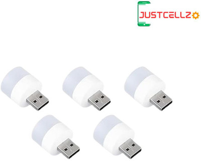 justcellz 10 PACK OF Mini USB LED Night Light Bulb for Laptop & Home usb Led Light(White)