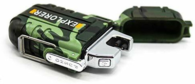 ASTOUND Mini Pocket Size Double Arc Rechargeable Lighter AEL-19 Cigarette Lighter(Green)