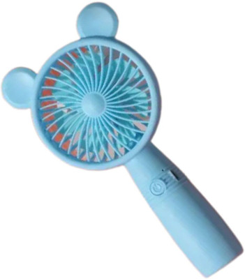 MZ M3 (PORTABLE RECHARGEABLE USB FAN) 3 Speed Mode High Speed with 1200mAh Battery M3 Mobile Stand USB Fan(Blue)
