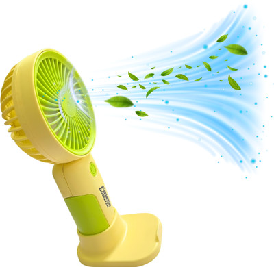 SYNUCE Premium Quality portable fan rechargeable|mini fan electric with power backup 3 Speed Portable Rechargeable Fan|Hand Fan|Multipurpose Fan Rechargeable Fan, USB Fan(Green)