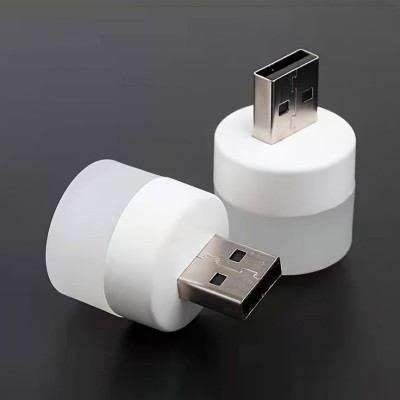 DEGNO (Pack of 6) 1W Mini USB Plug & Play Bulb for Reading Sleeping Camping 1WUSBBULB Led Light(White)