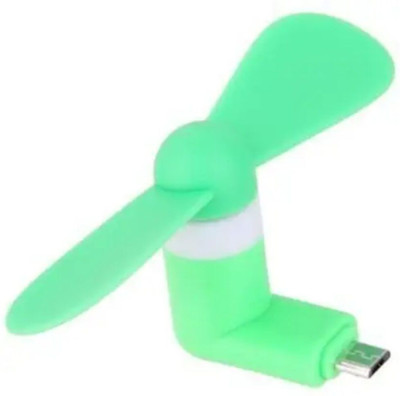 justcellz Mini USB OTG Portable Fan with Micro Pin for Tablet/Android Smartphone USB Fan(Green)