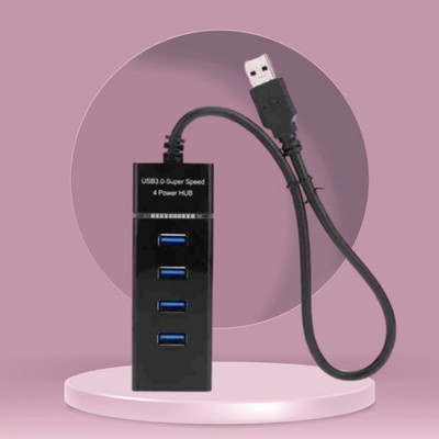 FRONY USB Port 4IN1 (Multiple USB HUB)With Fast Data Transfer Speed for Laptop/PCB398 USB Port 4IN1 (Multiple USB HUB)With Fast Data Transfer Speed for Laptop/PCB398 USB Hub(Black)