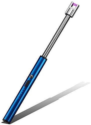 Hiwaga Rechargeable Electric Arc Lighter for Candles, Kitchen, 360° Flexible Neck, Windproof Rechargeable USB Electric Multi-Function Arc Lighter Cigarette Lighter(Blue)