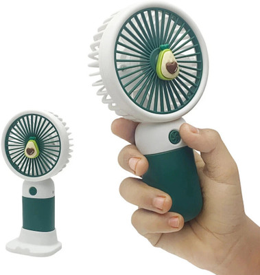 NHOUSE Mini Rechargeable Hand Fan With Mobile Stand USB Fan hand fan charging FF43 USB Fan(Multicolor)