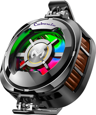 Cubonic X Memo CX06 Active Magnetic IceMag Vortex Engine with Semiconductor Technology 1 Fan Ergonomic Cooling Pad with Adjustable Height(Black)