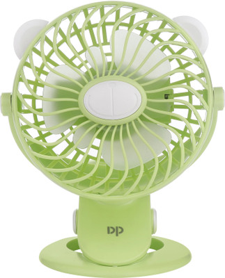 YAARISTYLE Dp 7608- RECHARGEABLE PORTABLE USB FAN 2000mAh Battery 7608 USB Fan(Green)