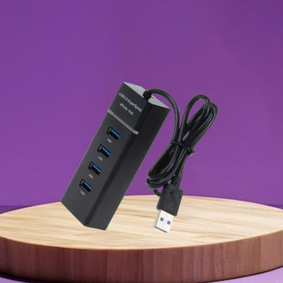 GUGGU USB Port 4IN1 (Multiple USB HUB)With Fast Data Transfer Speed for Laptop/PCC207 USB Port 4IN1 (Multiple USB HUB)With Fast Data Transfer Speed for Laptop/PCT207 USB Hub(Black)