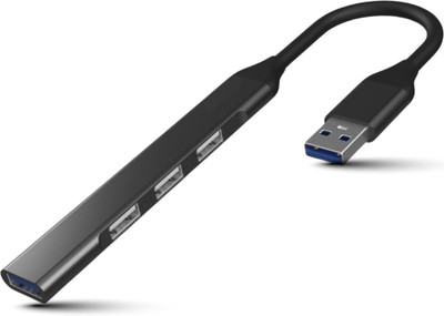 WEROX USB Hub 3.0 (4-in-1) 4x5Gps Extension for PC,Compact High Speed USB Hub 3.0 (4-in-1) 4x5Gps Extension for PC,Compact High Speed USB Hub(Black)