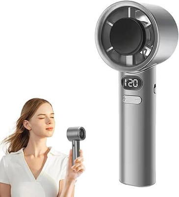 INDOB Portable Digital Handheld Cooling Fan with LED Display, personal cooling fan M 11 USB Fan(Black)