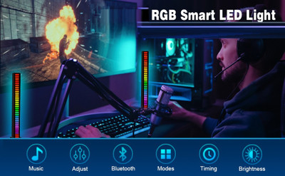 Xydrozen Intelligent Noise Reduction Ambient Light Bar Smart Sensor Light