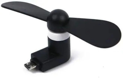 justcellz Mini USB OTG Fan with Micro Pin for Tablet/Android Smartphone USB Fan(Black)
