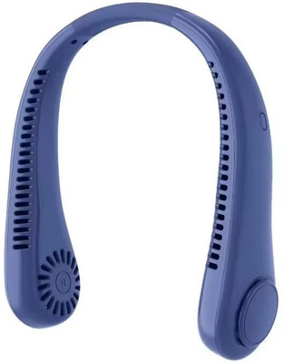 VOLTegIC Hand free lazy neck fan portable rechargeable hanging mini neck cooler fan NF-27 Rechargeable Fan, USB Fan(Blue)