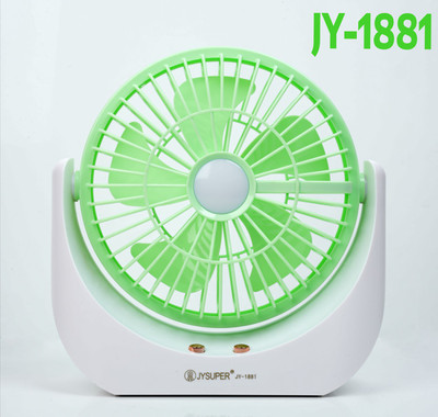 Terviiix High-Speed 4500mAh Rechargeable Table Fan 1881 USB Fan(Multicolor)