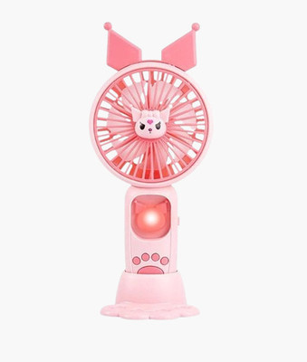 Melbon S087 Mini Portable Hand Fan USB Rechargeable - Powerful with Mobile Stand S087HandFan USB Fan(Multicolor)
