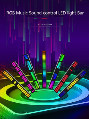 Xydrozen 32-Bit RGB Colorful Ambient LED Lamp Bar Smart Sensor Light