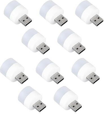 autoskills USB Powered LED Night Light, Mini USB Plugin Lamp Laptop/Desktop Reading Light USB LED Lamp Led Light(White, Warm)