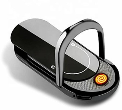 RSS ENTERPRISES USB Charging Lighter with Phone Ring Stand Holder Finger Grip 360 Degree USB Charging Lighter with Phone Ring Stand Holder Finger Grip 360 Degree Cigarette Lighter(Black)