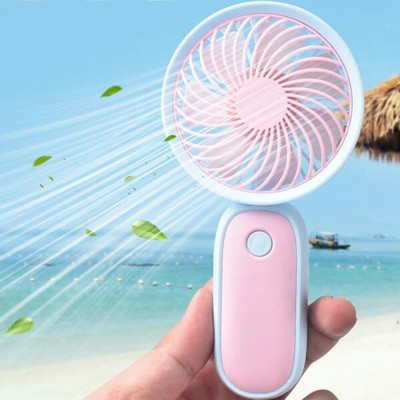RIGHT SEARCH NA Stand Handheld Fan Mini Fan Powerful Small Fan USB Rechargeable USB Fan(Multicolor)