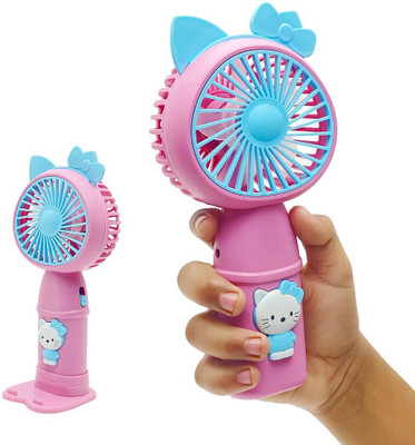 Felinar FELINAR Portable Mini Hand Fan with Stand, 2 Speed Settings, USB Rechargeable Portable Mini Hand Fan with Stand, 2 Speed Settings, USBRechargeable Lightweight USB Fan, Rechargeable Fan(Pink)