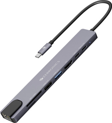 ZEBRONICS CT81 Zeb - CT81 USB Hub(Grey, Black)