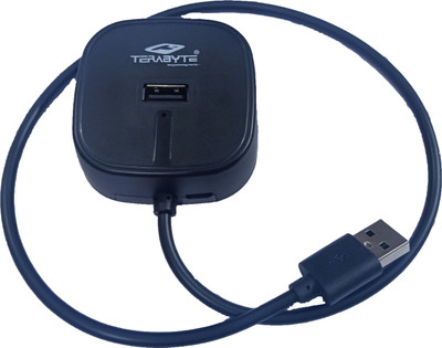 TERABYTE USB to 3.0 USB HUB 4 Port High-Speed USB Port Compatible for Mouse,Keyboards,PC,Laptop,Mobile,Pendrive,TV Etc TB-4120 USB Hub(Black)
