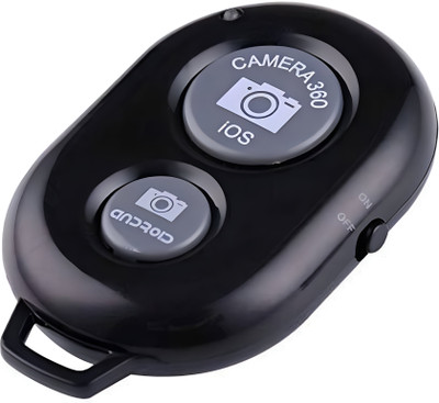 INDRAMANSHA Bluetooth Wireless Selfie Remote for iPhone/Android Camera Photos and Videos  Camera Remote Control(Black)