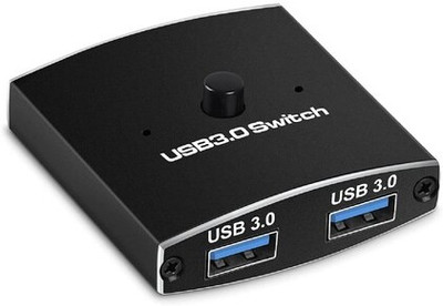 VOOCME USB Switch 3.0 KVM Switch,Bi-Directional Selector 2 in 1 Out/1 in 2 Out, USB Switcher 2 Computers Share 1 USB Devices for PCs Mouse Keyboard USB Hub(Printer Scanner - Black) VOOCME USB Switch 3.0 KVM Switch,Bi-Directional Selector 2 in 1 Out/1 in 2 Out, USB Switcher 2 Computers Share 1 USB Devices for PCs Mouse Keyboard USB Hub(Printer Scanner - Black)