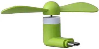 MM telecom MFN36 Type-C Personal USB Mini Fan for Android Cell Phones USB Fan(Green)