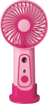 24 ENERGY USB Fan with Fast Charging & Long Battery Life - Pink CoolMist USB Fan(Pink)
