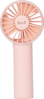 Brrf Pocket Fan | Inbuilt Battery 2000 mAh Handheld Fan, 3 Speeds, USB Rechargeable | Upto 12 Hours Running On Single Charge, Carry It Anywhere USB Fan(Pink)