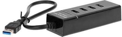 TECHEL usb hub 4 Port USB 3.0 Hub with Data Transfer xzs1 usb hub 4 Port USB 3.0 Hub with Data Transfer bvc1 USB Hub(Black)