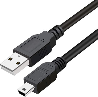 STORITE USB 2.0 A to Mini 5 pin B Cable USB 2.0 A to Mini 5 pin B Cable for External HDDS/Camera/Card Readers USB Cable(Black)