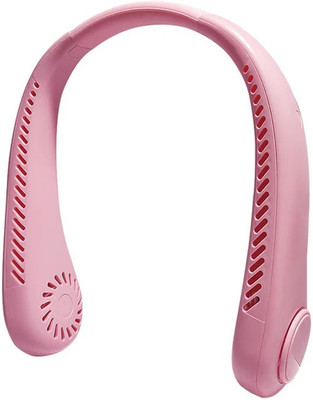 VOLTegIC Hands Free Bladeless Mini Fan with 360°Cooling Airflow-Pink NF-40 Rechargeable Fan, USB Fan(Pink)