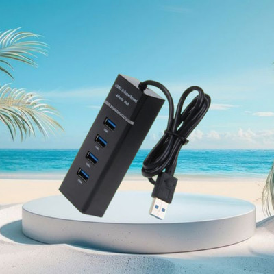 SACRO USB Port 4IN1 (Multiple USB HUB)With Fast Data Transfer Speed for Laptop/PCB467 USB Port 4IN1 (Multiple USB HUB)With Fast Data Transfer Speed for Laptop/PCQ467 USB Hub(Black)