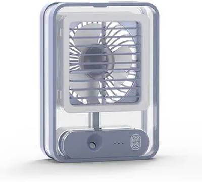 ZVR Summer Air Cooler USB Rechargeable Battery Power Mini 3 in 1 Mist Fan with Light Summer Air Cooler USB Rechargeable Battery Power Mini 3 in 1 Mist Fan with Light USB Air Cooler