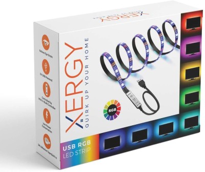 XERGY 5V USB Color Changing RGB Led Strip Light with 19 Dynamic Modes 20 Static Colors bolt1a-5meters Led Light(Multicolor)