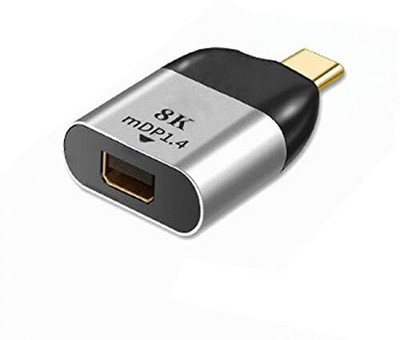 VOOCME USB C to Mini DisplayPort Adapter, USB Type C to Mini DP Adapter USB C Male to Mini DisplayPort Female Adapter Laptop Accessory(Grey)